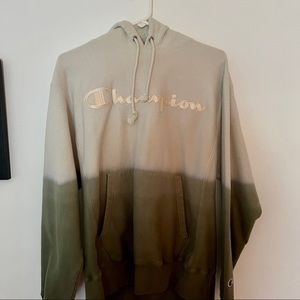 ombré champion hoodie